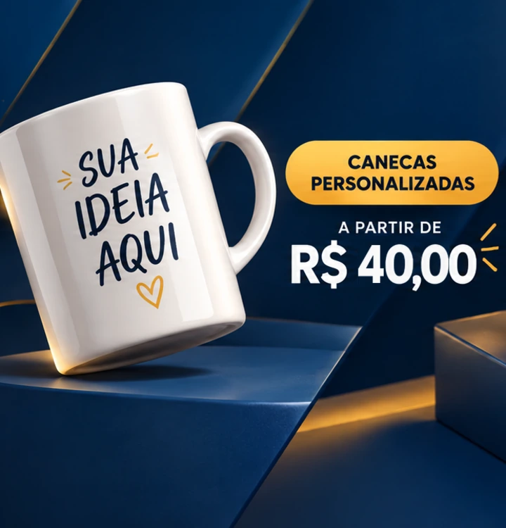 Canecas personalizadas a partir de R$ 40,00